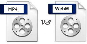 dessin de comparaison MP4 versus WebM